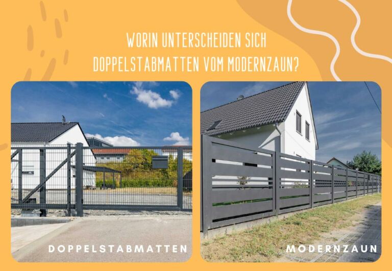 Doppelstabmatten schräg montieren wann und wie wird es gemacht?